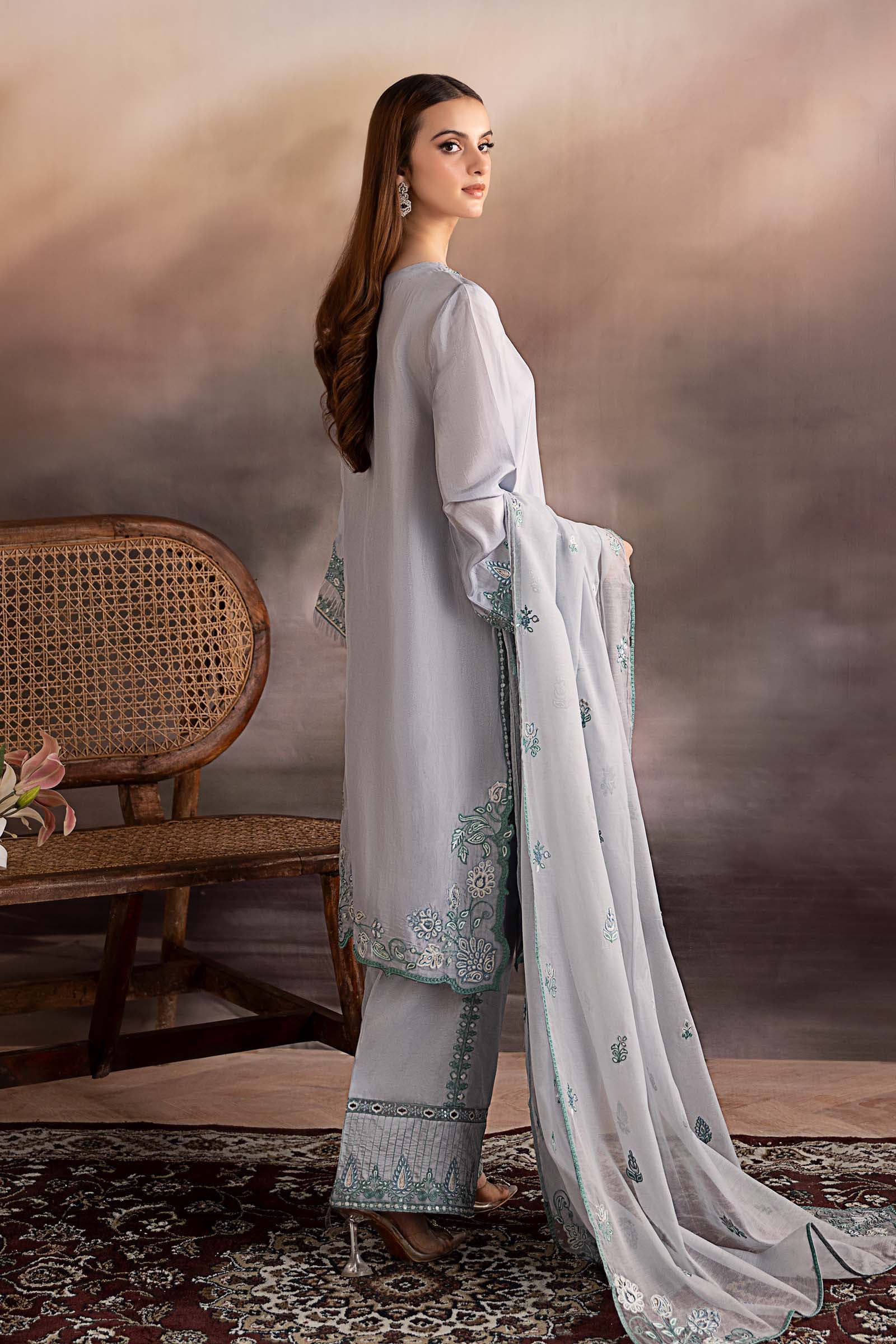 Maria B | Pre fall Dresses | MBS-W25-07 L - Official Maria B stockist in UK - Sakeena London