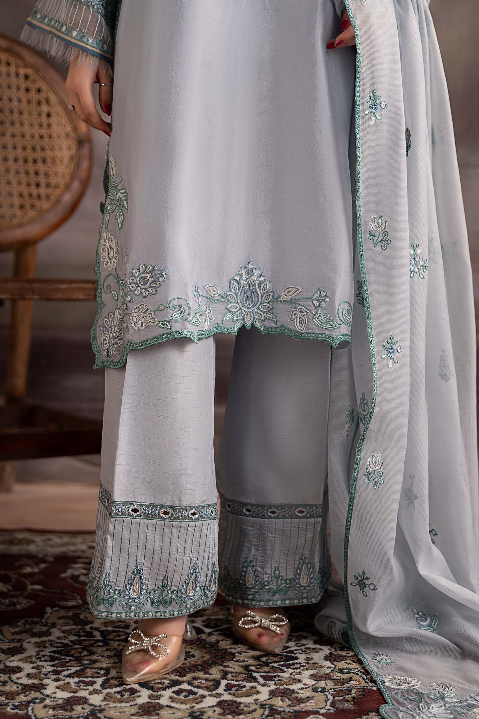 Maria B | Pre fall Dresses | MBS-W25-07 L - Official Maria B stockist in UK - Sakeena London