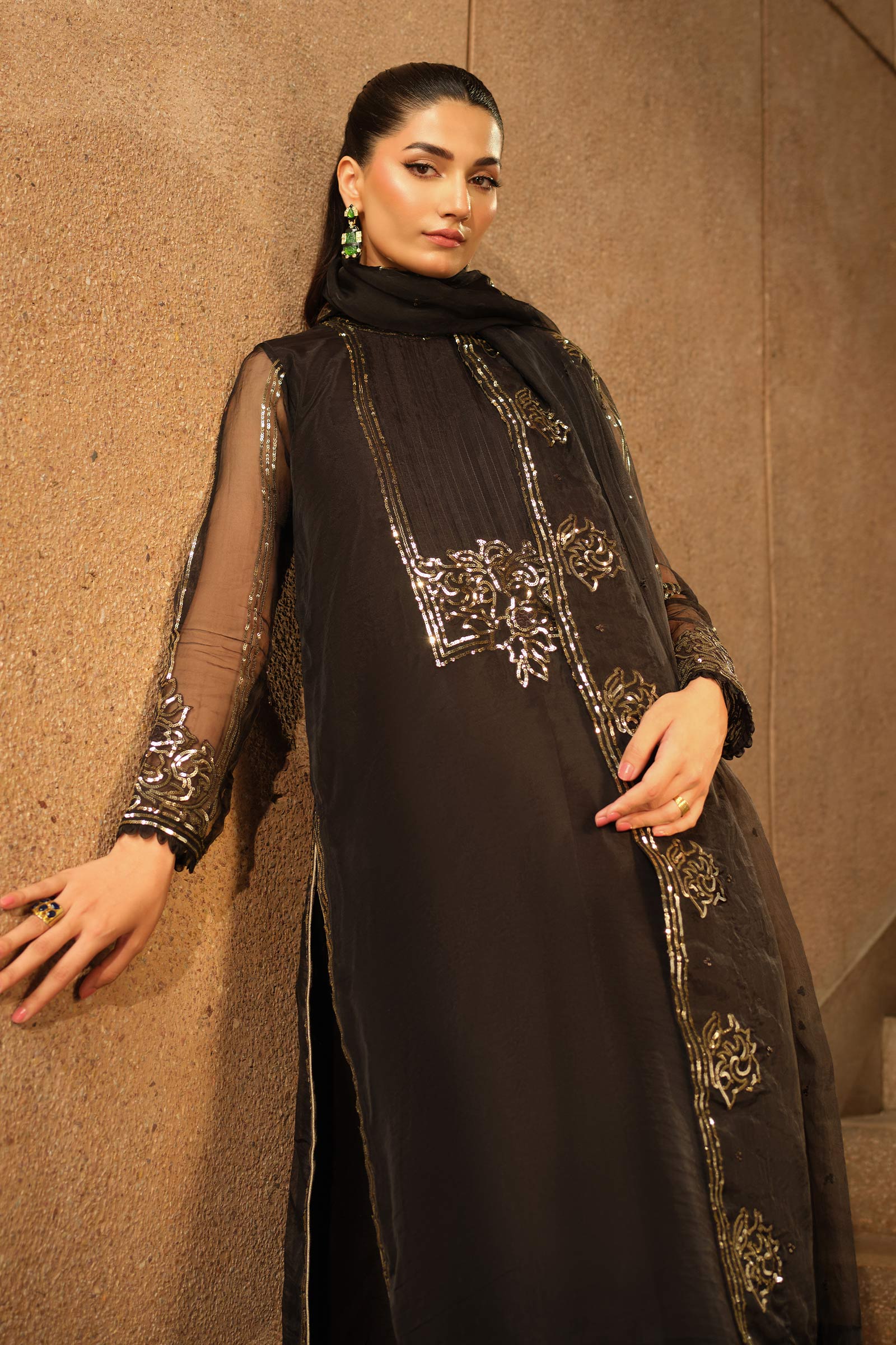 Maria B | Pre fall Dresses | MBS-W25-10 BL - Official Maria B stockist in UK - Sakeena London