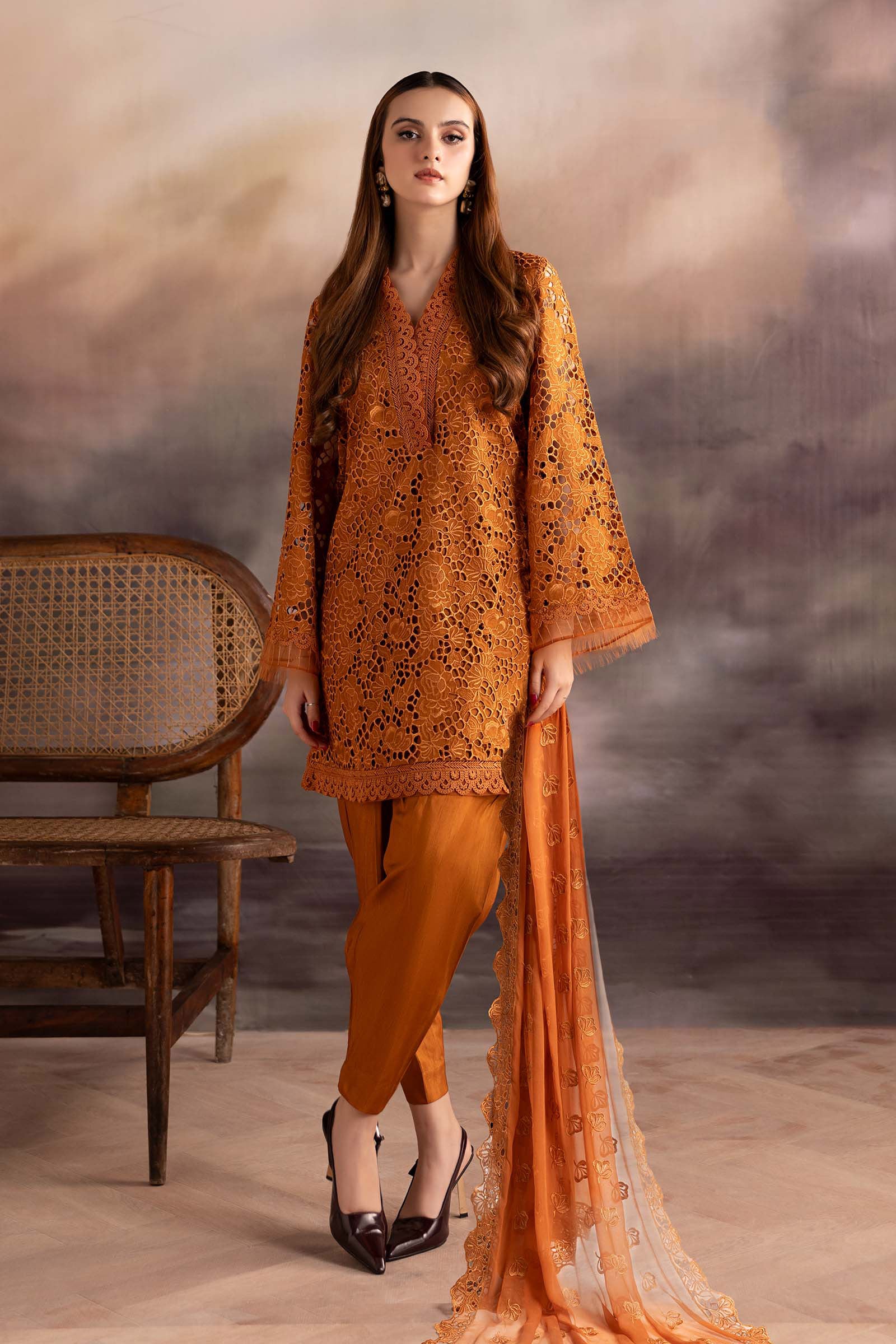 Maria B | Pre fall Dresses | MBS-W25-17 RU - Official Maria B stockist in UK - Sakeena London