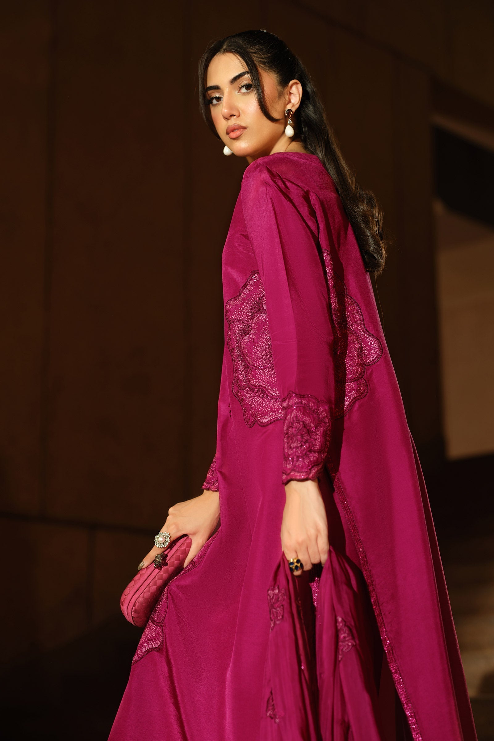 Maria B | Pre Fall 25 | MBS-W25-22-Shocking Pink - Official Maria B stockist in UK - Sakeena London
