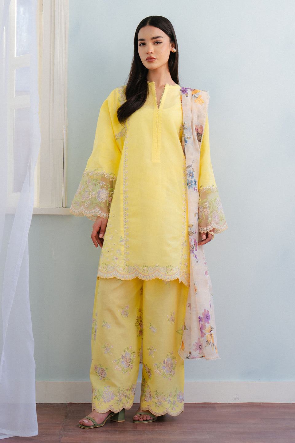 Zara Shahjahan | Coco Lawn 25 | MEADOW-8A - Official Zara Shahjahan stockist in UK - Sakeena London