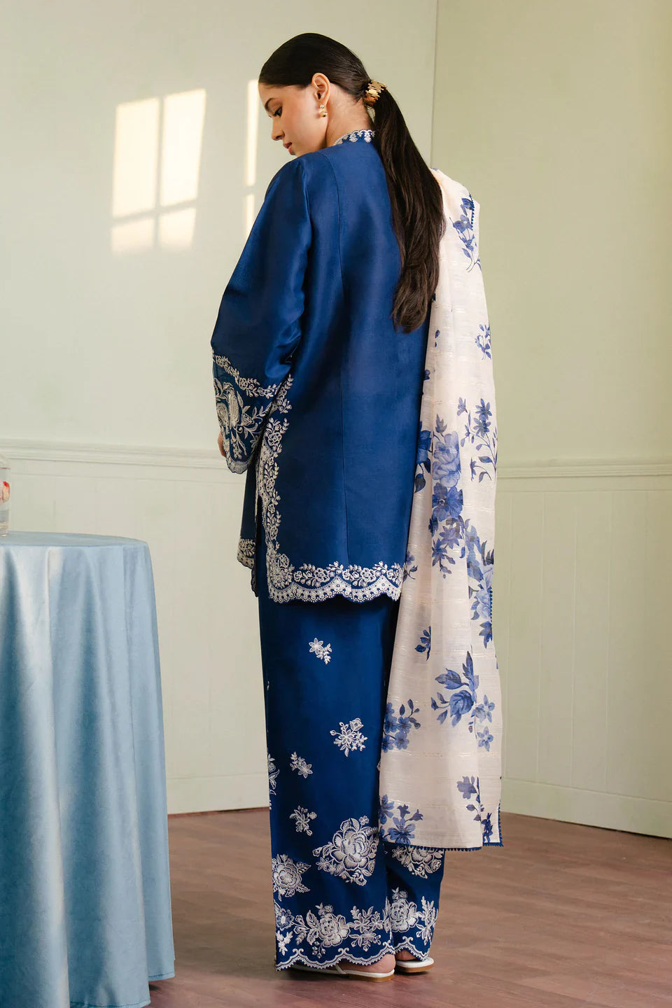 Zara Shahjahan | Coco Lawn 25 | MEADOW-8B - Official Zara Shahjahan stockist in UK - Sakeena London