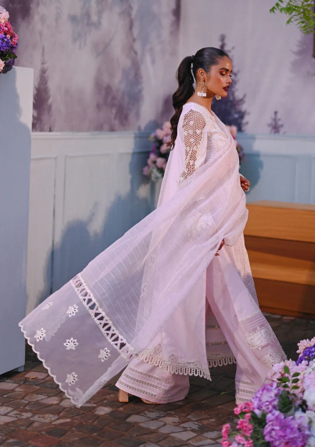 Lawn Collection - Qalamkar - Chikankari - Eid Edit - CF#08 | ARZOU