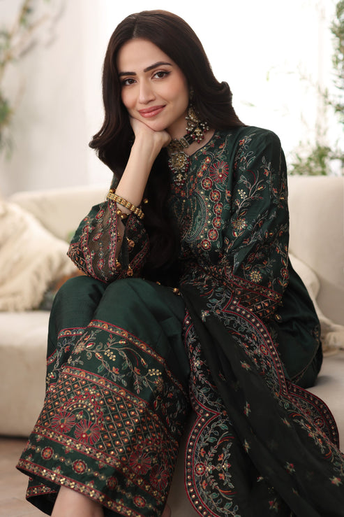 Mohagni | Ishq Aatish Formals | MGS-05 AMBER - Official Mohagni stockist in UK - Sakeena London