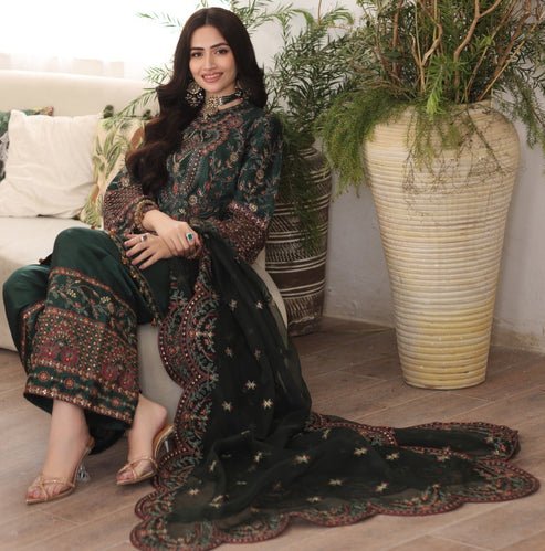 Mohagni | Ishq Aatish Formals | MGS-05 AMBER - Official Mohagni stockist in UK - Sakeena London