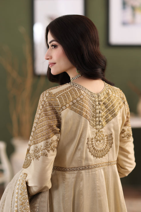 Mohagni | Ishq Aatish Formals | MGS-10 2PC MAXI Raw Silk - Official Mohagni stockist in UK - Sakeena London