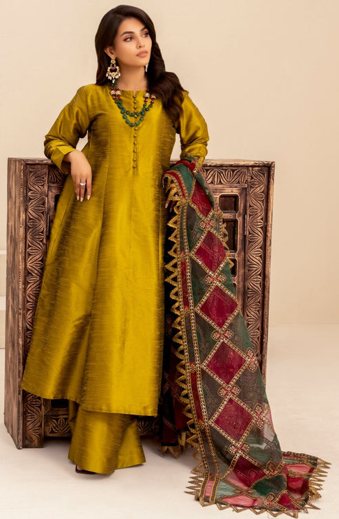 Mohagni | Ishq Aatish Formals | MGS-11 3Pcs Raw Silk - Official Mohagni stockist in UK - Sakeena London