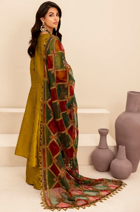 Mohagni | Ishq Aatish Formals | MGS-11 3Pcs Raw Silk - Official Mohagni stockist in UK - Sakeena London