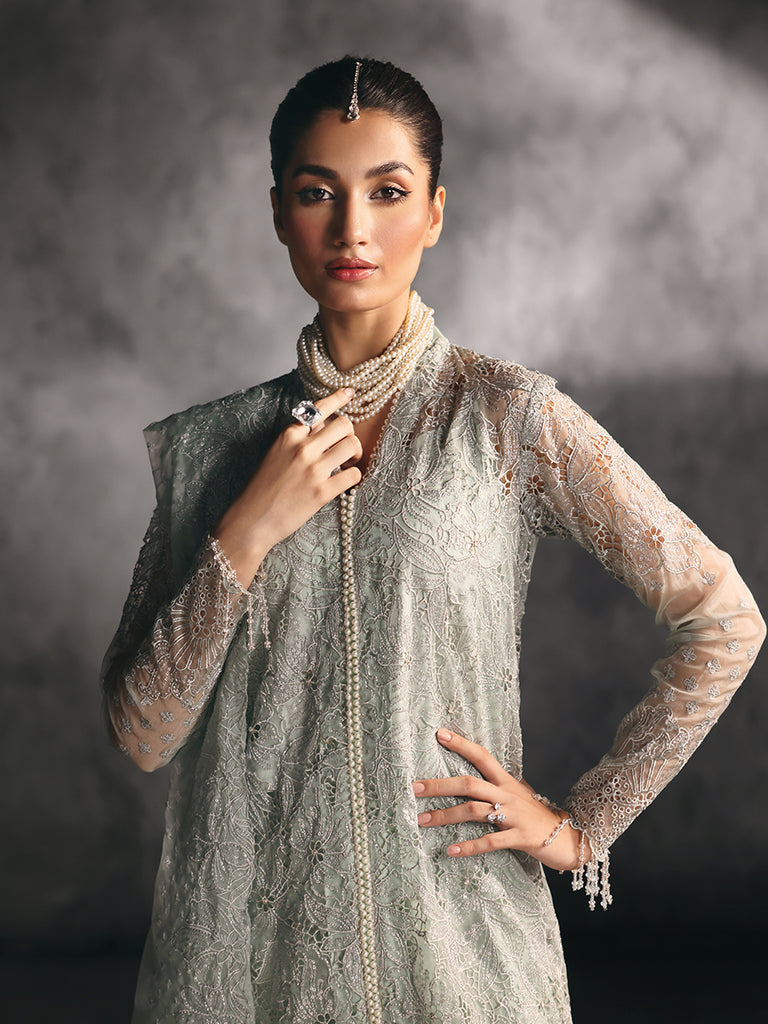 Rajbari | Sage Chiffon Edit | Astoria - Official Rajbari stockist in UK - Sakeena London