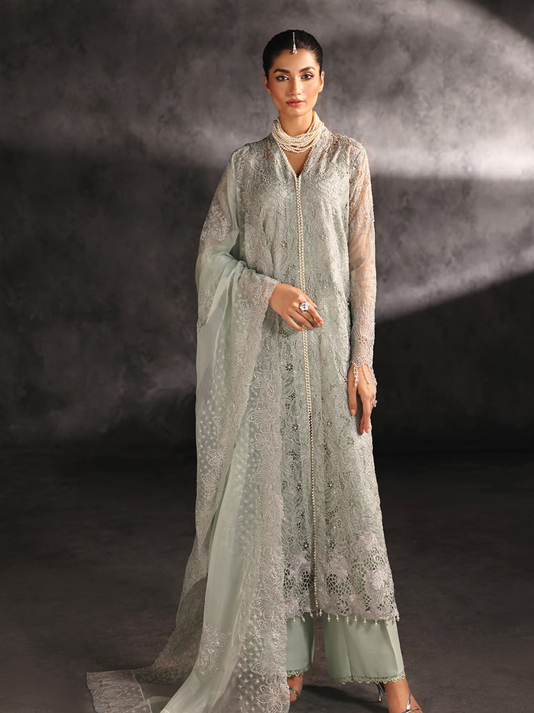 Rajbari | Sage Chiffon Edit | Astoria - Official Rajbari stockist in UK - Sakeena London