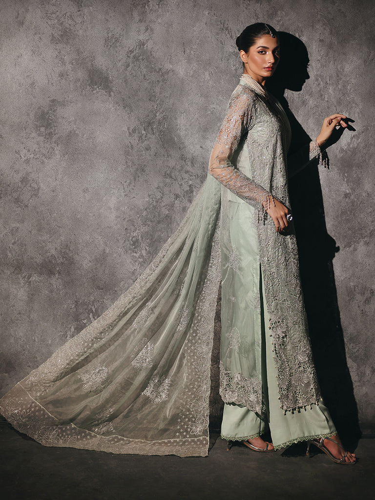 Rajbari | Sage Chiffon Edit | Astoria - Official Rajbari stockist in UK - Sakeena London