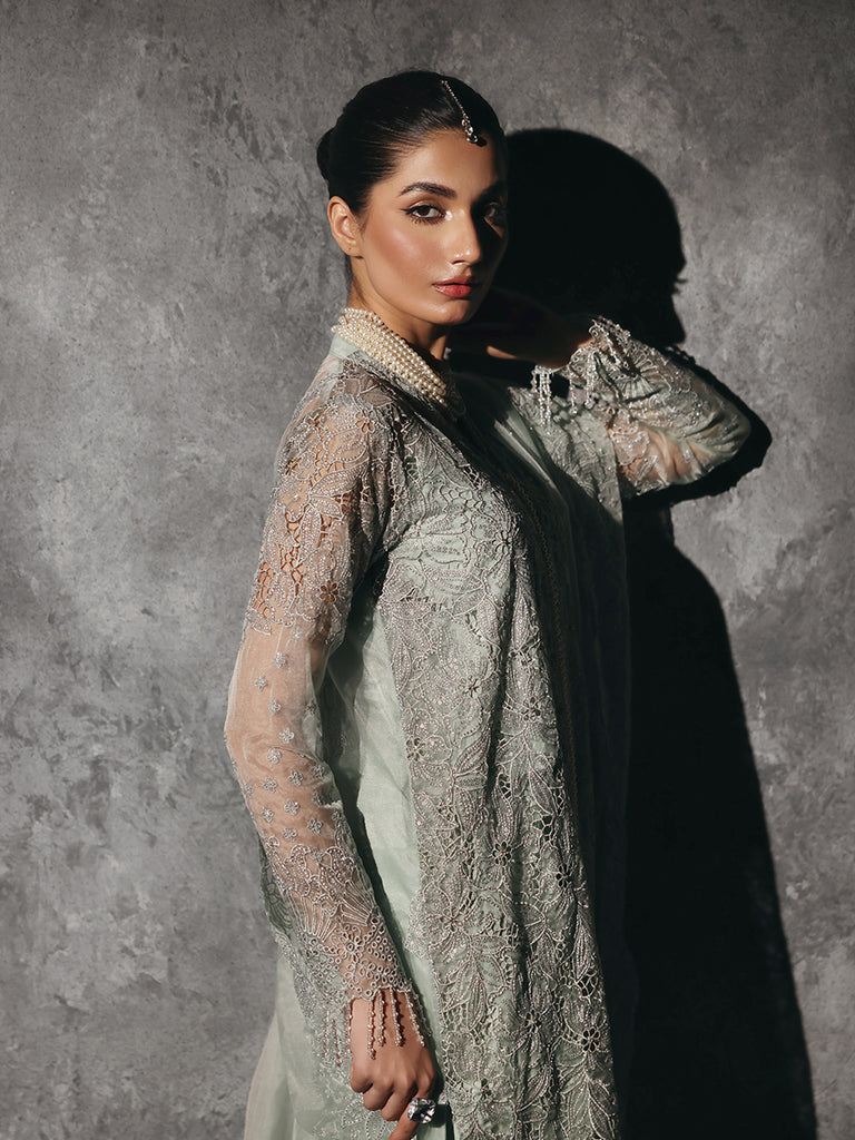 Rajbari | Sage Chiffon Edit | Astoria - Official Rajbari stockist in UK - Sakeena London