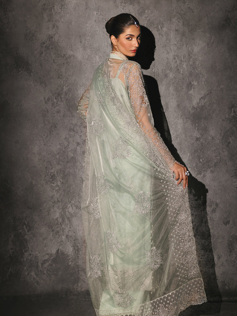 Rajbari | Sage Chiffon Edit | Astoria - Official Rajbari stockist in UK - Sakeena London