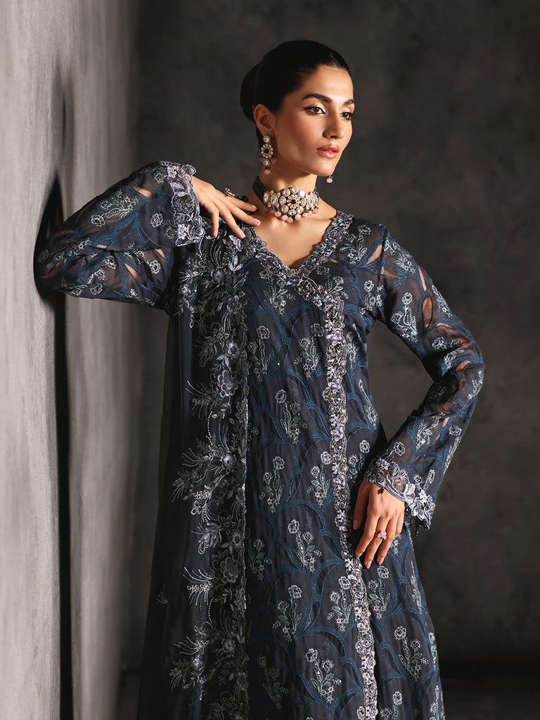 Rajbari | Sage Chiffon Edit | Seran - Official Rajbari stockist in UK - Sakeena London