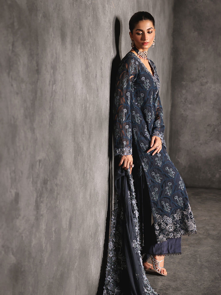 Rajbari | Sage Chiffon Edit | Seran - Official Rajbari stockist in UK - Sakeena London