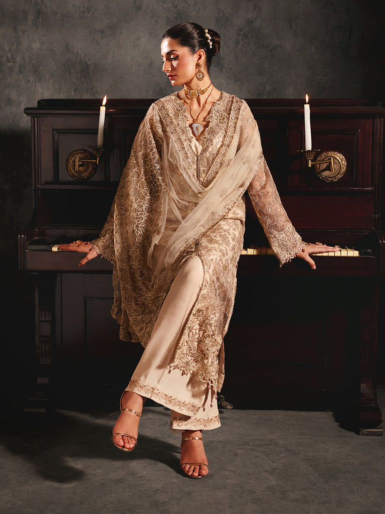 Rajbari | Sage Chiffon Edit | Verve - Official Rajbari stockist in UK - Sakeena London