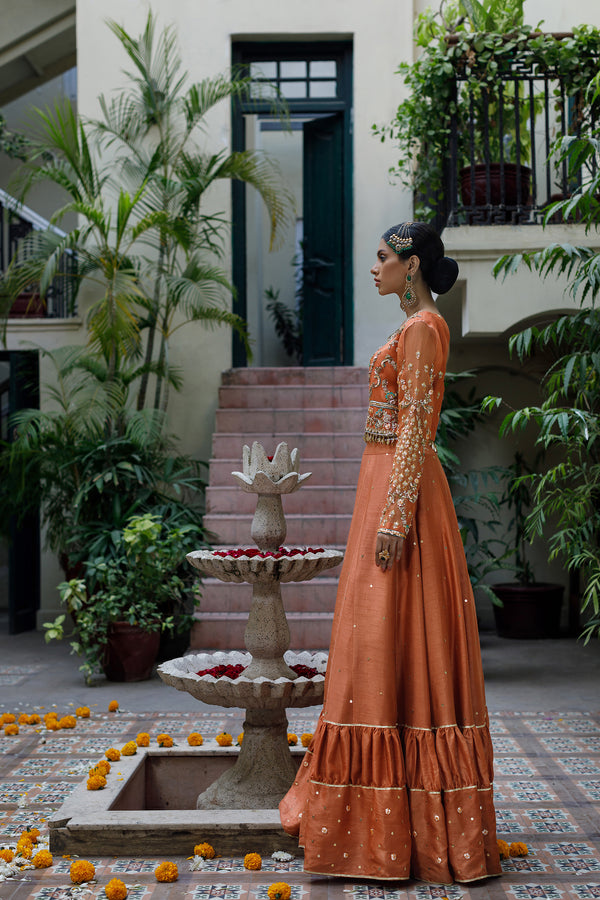 Wahajmkhan | Bahar Begum Formals | RUSTIC TURQUOISE - Official Wahaj M.Khan stockist in UK - Sakeena London