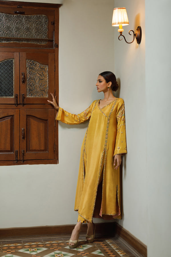 Wahajmkhan | Bahar Begum Formals | MUSTARD BEGUM JORA - Official Wahaj M.Khan stockist in UK - Sakeena London