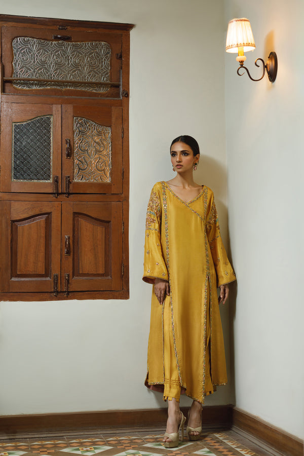 Wahajmkhan | Bahar Begum Formals | MUSTARD BEGUM JORA - Official Wahaj M.Khan stockist in UK - Sakeena London