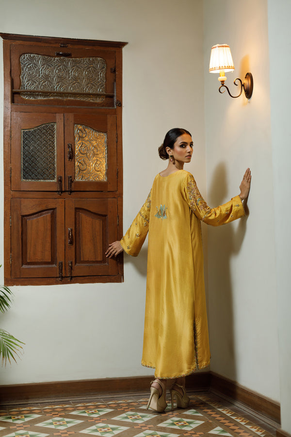 Wahajmkhan | Bahar Begum Formals | MUSTARD BEGUM JORA - Official Wahaj M.Khan stockist in UK - Sakeena London