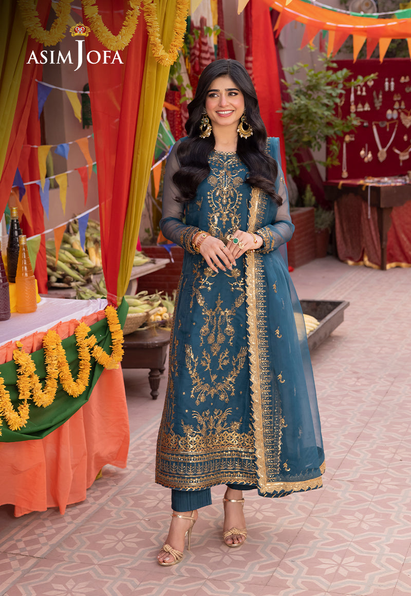 Asim Jofa | Pyaar Diyan Gallan Formals | AJEM-13 - Official Asim Jofa stockist in UK - Sakeena London