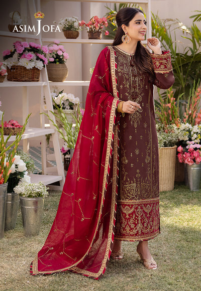 Asim Jofa | Dhanak Rang Collection | AJCF-27 - Official Asim Jofa stockist in UK - Sakeena London