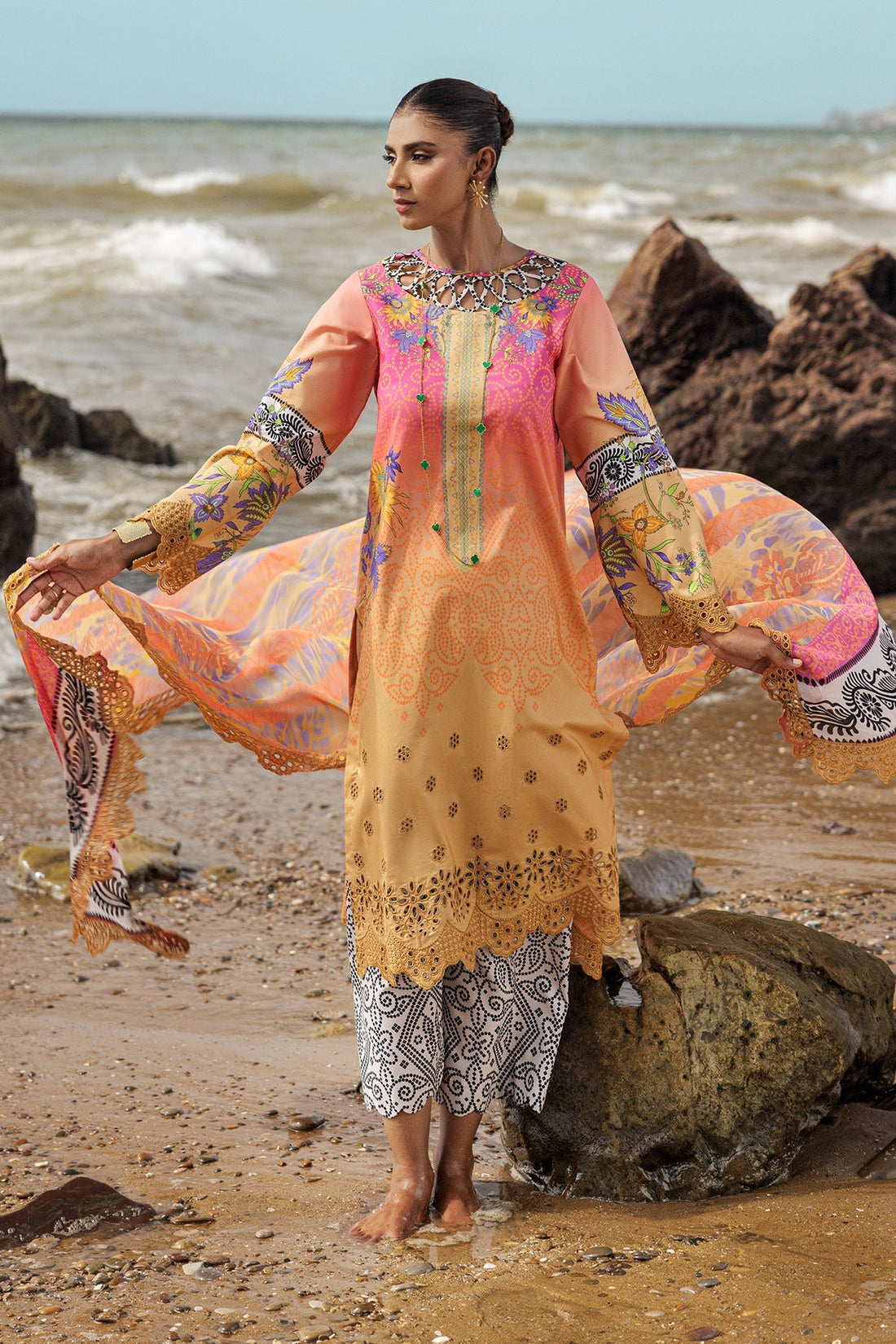 Charizma | Lawn Collection 24 | AS4-08 - Official Charizma stockist in UK - Sakeena London