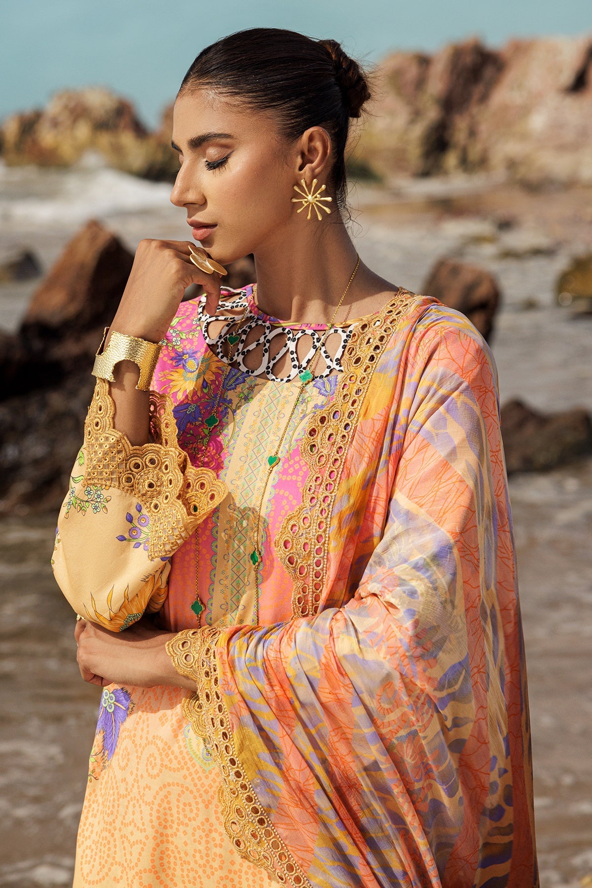 Charizma | Lawn Collection 24 | AS4-08 - Official Charizma stockist in UK - Sakeena London