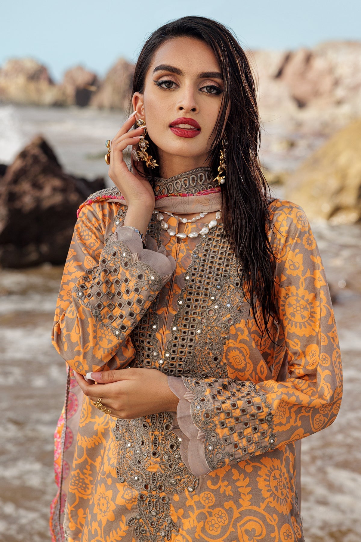 Charizma | Lawn Collection 24 | AS4-09 - Official Charizma stockist in UK - Sakeena London