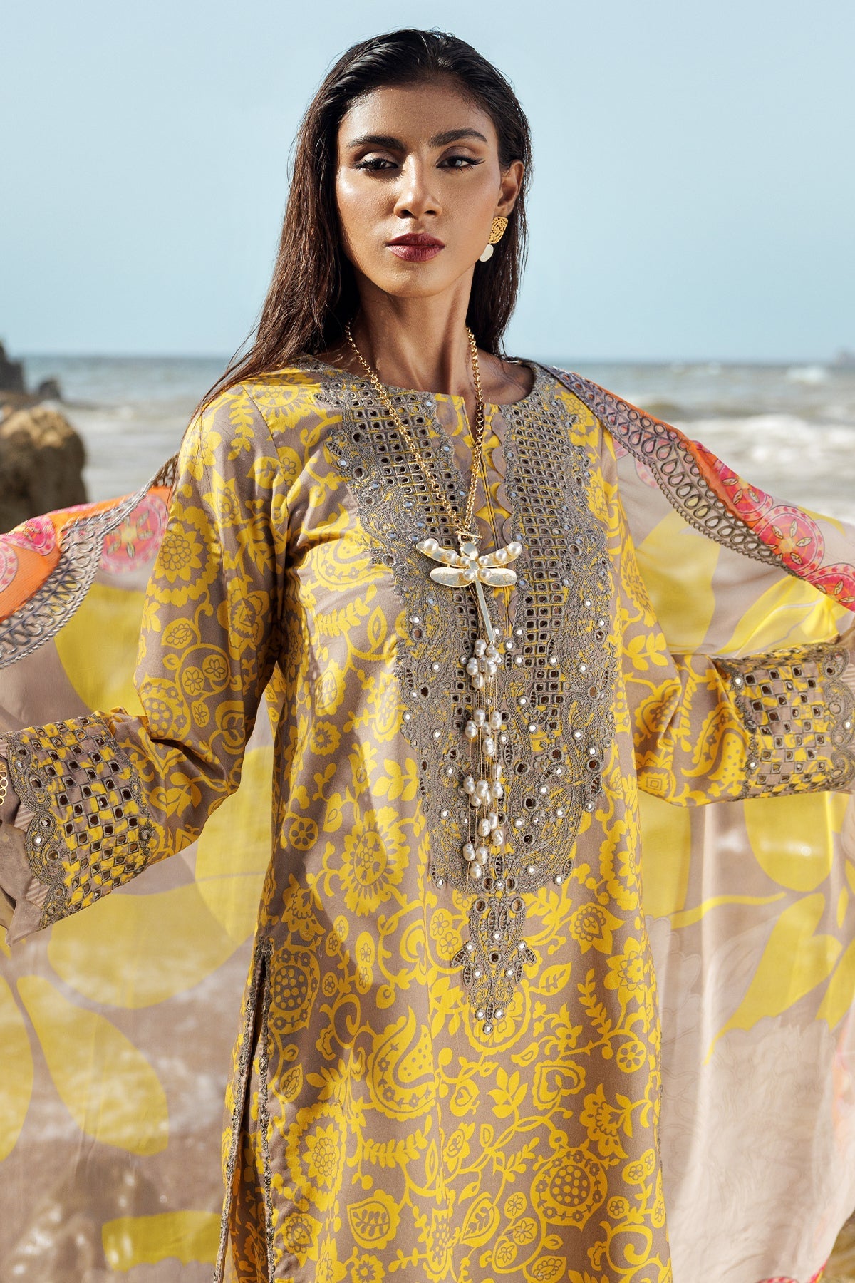 Charizma | Lawn Collection 24 | AS4-11 - Official Charizma stockist in UK - Sakeena London