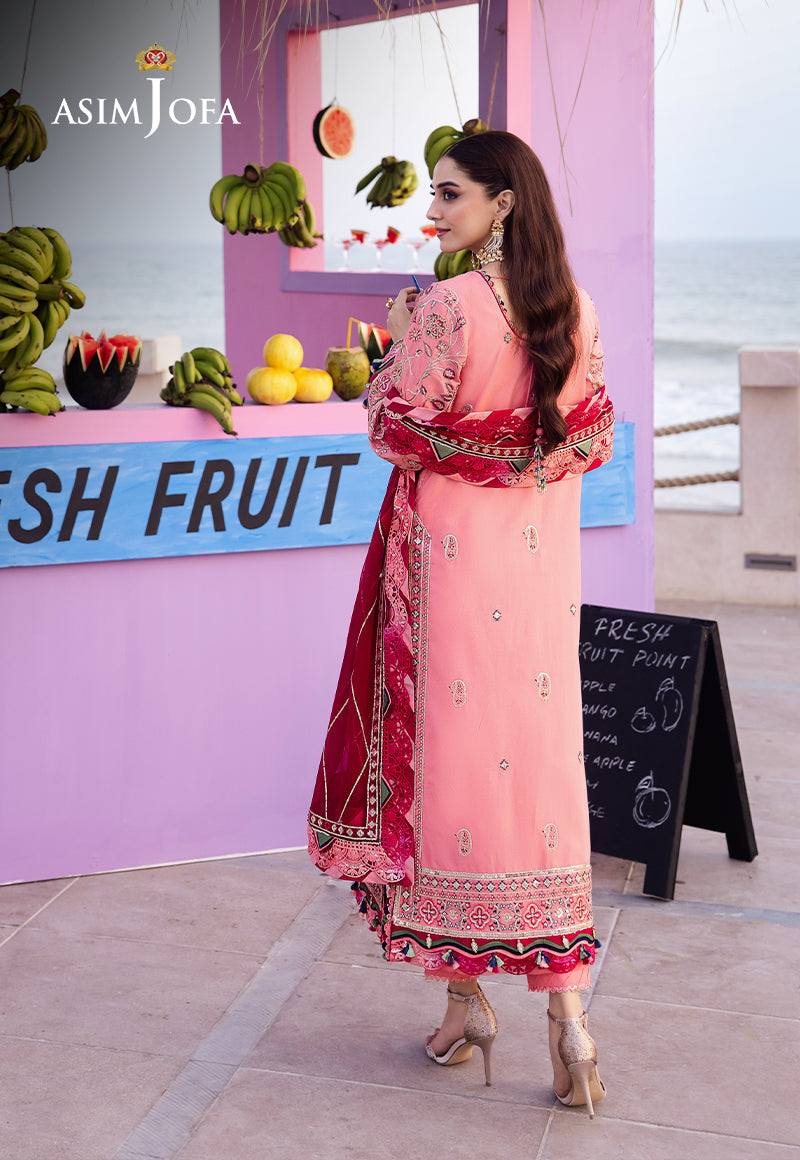 Asim Jofa | Uraan Lawn Chiffon Collection | AJUR-06 - Official Asim Jofa stockist in UK - Sakeena London