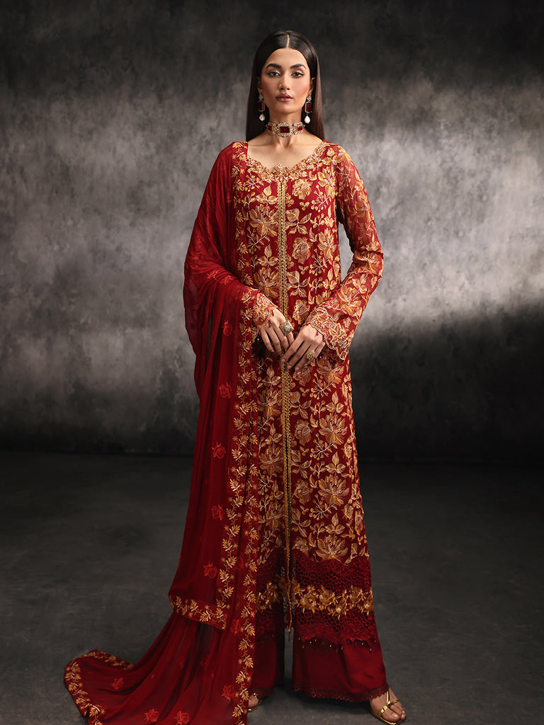 Rajbari | Sage Chiffon Edit | Rouge - Official Rajbari stockist in UK - Sakeena London
