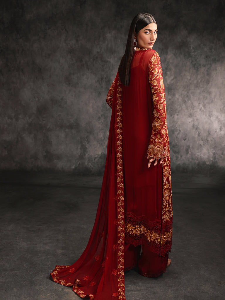 Rajbari | Sage Chiffon Edit | Rouge - Official Rajbari stockist in UK - Sakeena London