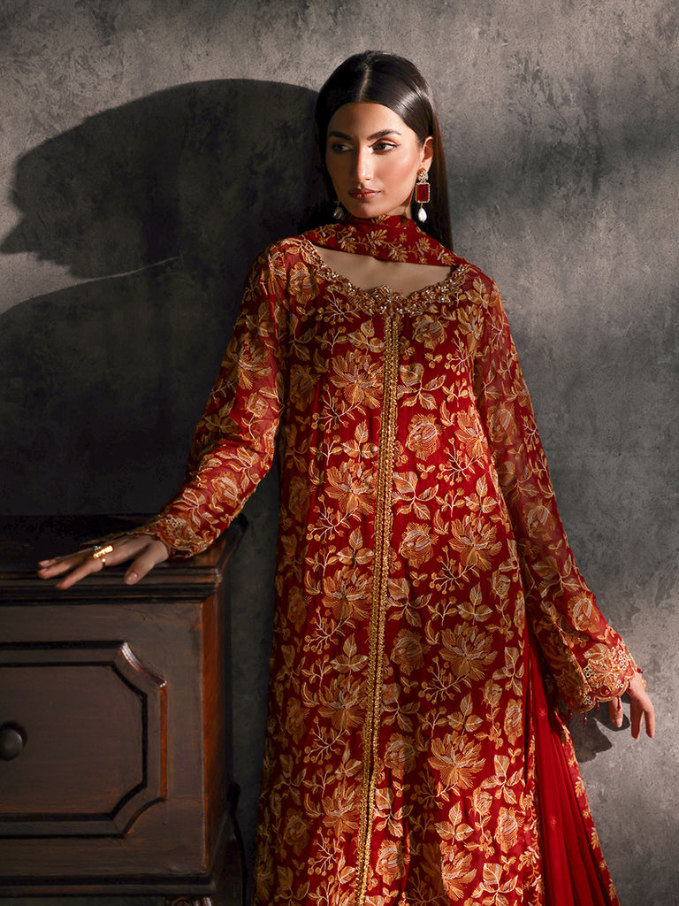 Rajbari | Sage Chiffon Edit | Rouge - Official Rajbari stockist in UK - Sakeena London