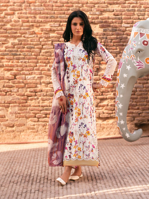 Parishay | Matsani Luxury Lawn 25 | MI - 10 - Official Parishay stockist in UK - Sakeena London