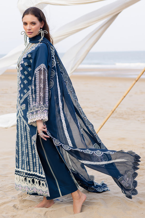 Marjjan | Mavi Lawn | MLL-19 A (TEAL BLUE) - Official Marjjan stockist in UK - Sakeena London