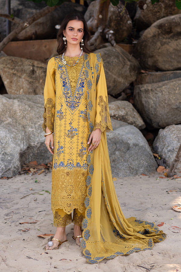 Marjjan | Mavi Lawn | MLL-23 B (MUSTARD) - Official Marjjan stockist in UK - Sakeena London