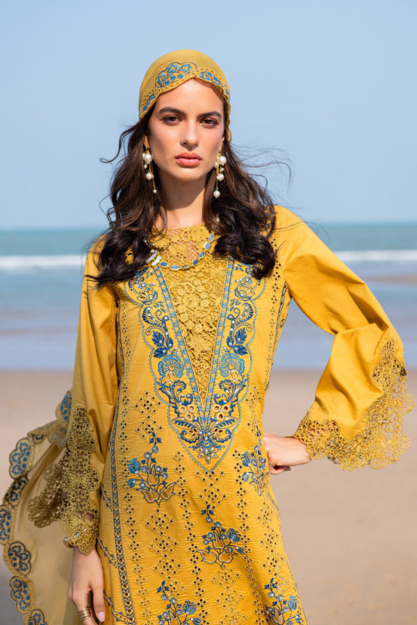 Marjjan | Mavi Lawn | MLL-23 B (MUSTARD) - Official Marjjan stockist in UK - Sakeena London