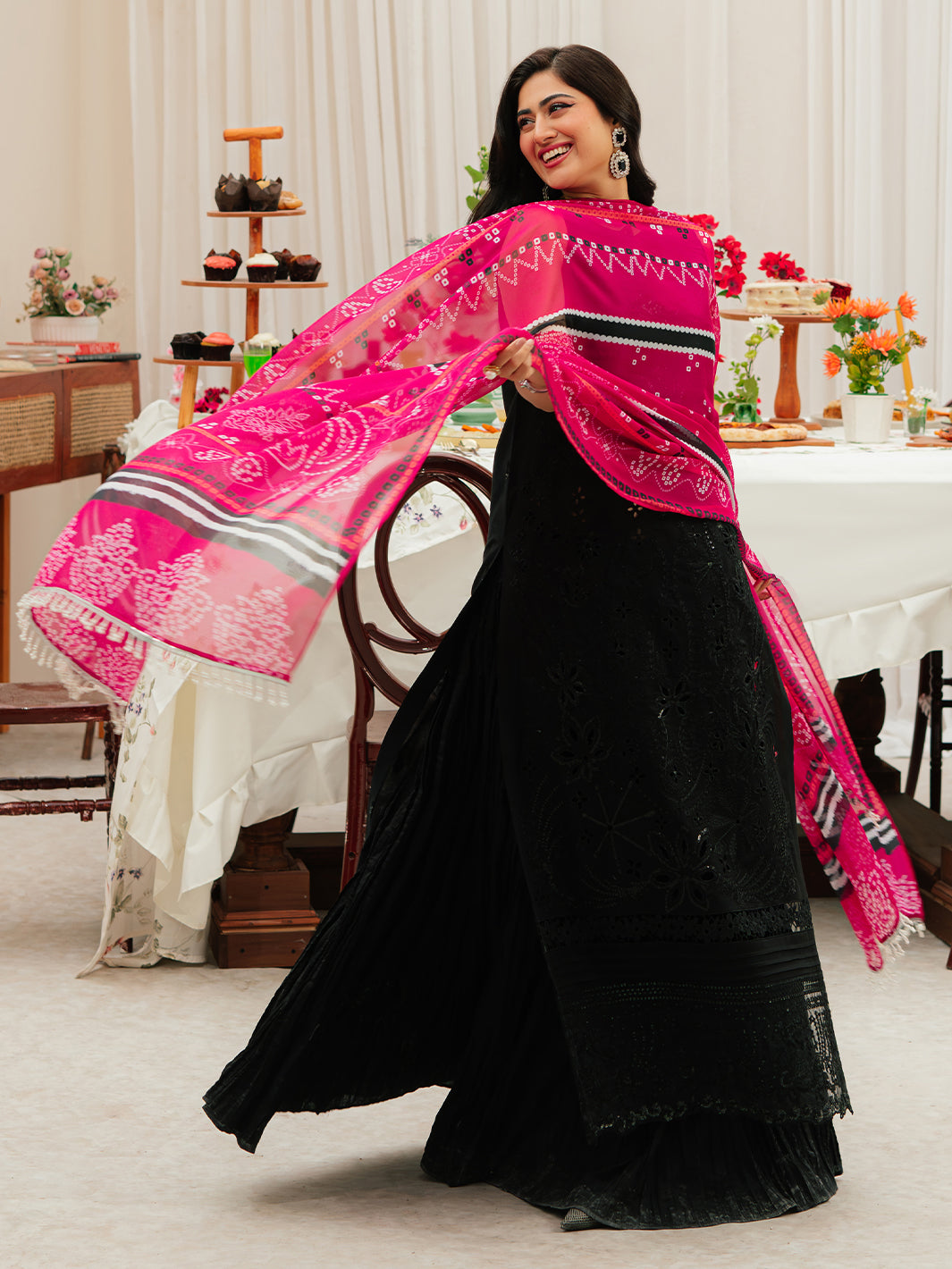 Mahnur | Allenura Luxury Lawn 24 | MOCHA - Official Mahnur stockist in UK - Sakeena London