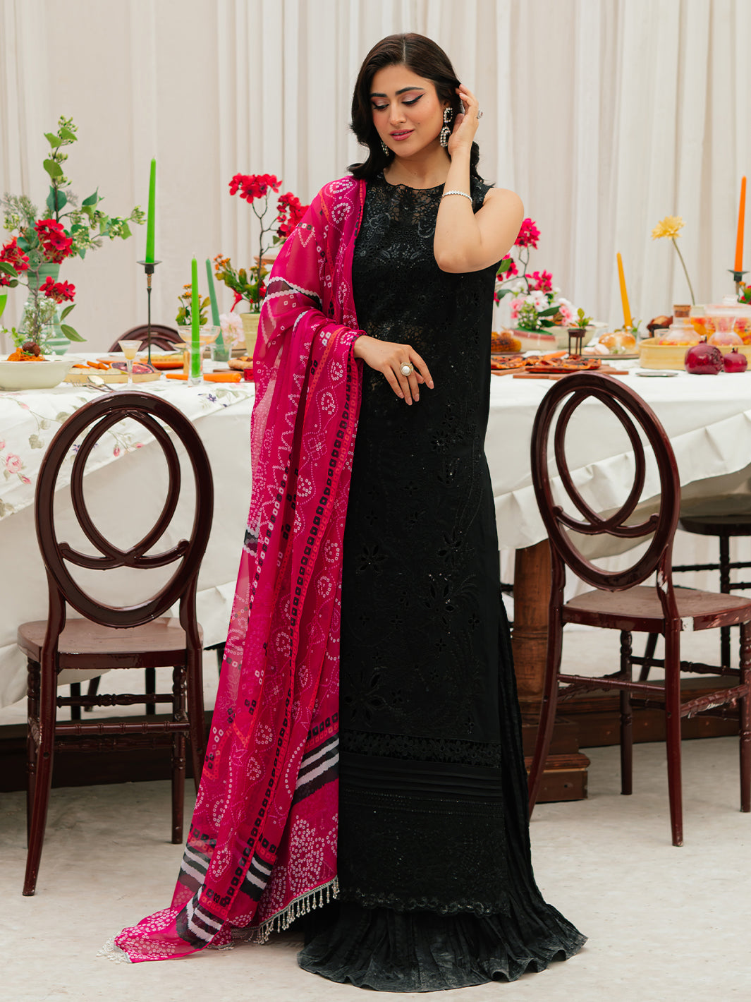 Mahnur | Allenura Luxury Lawn 24 | MOCHA - Official Mahnur stockist in UK - Sakeena London