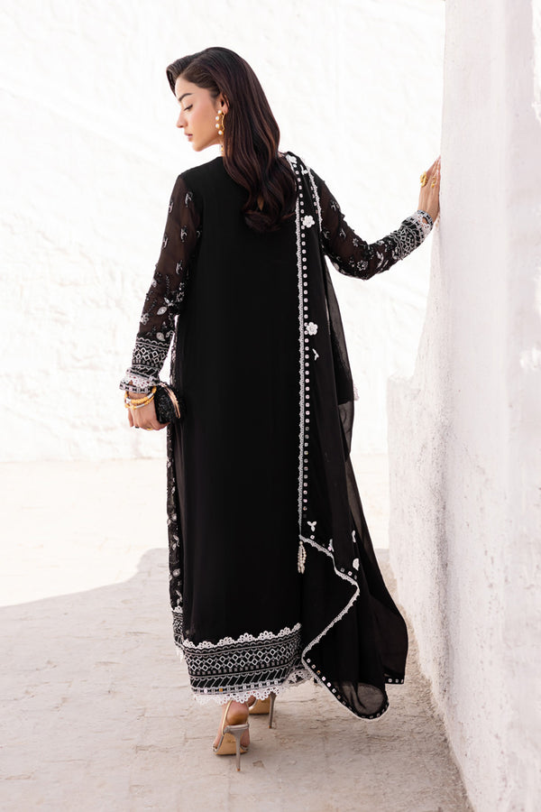Marjjan | Elyna Lawn | REINA MP-44 (BLACK) - Official Marjjan stockist in UK - Sakeena London
