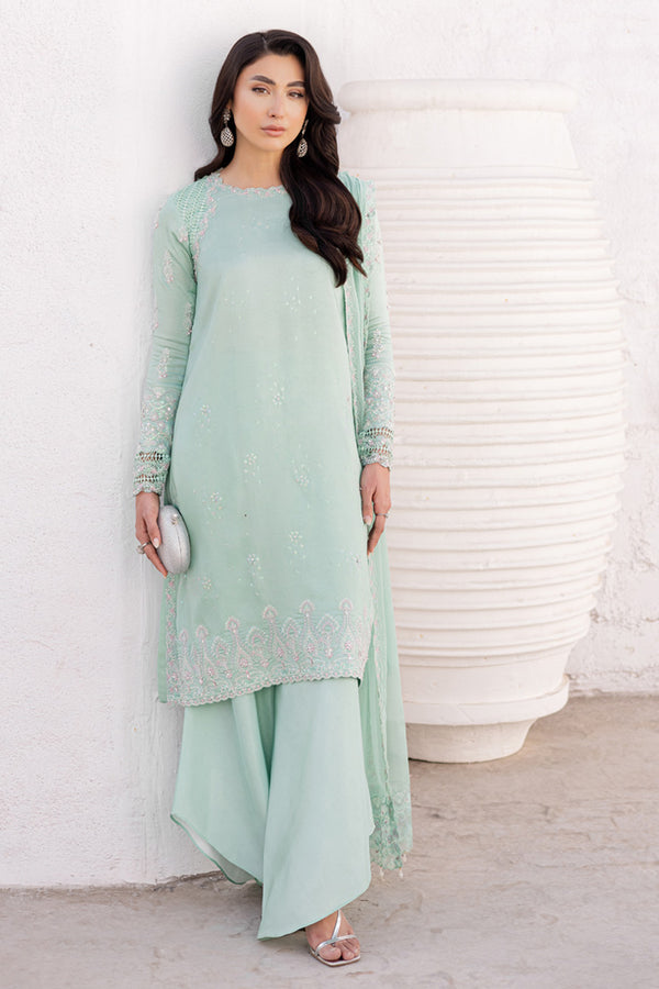 Marjjan | Elyna Lawn | NOA MP-45 (MINT GREEN) - Official Marjjan stockist in UK - Sakeena London