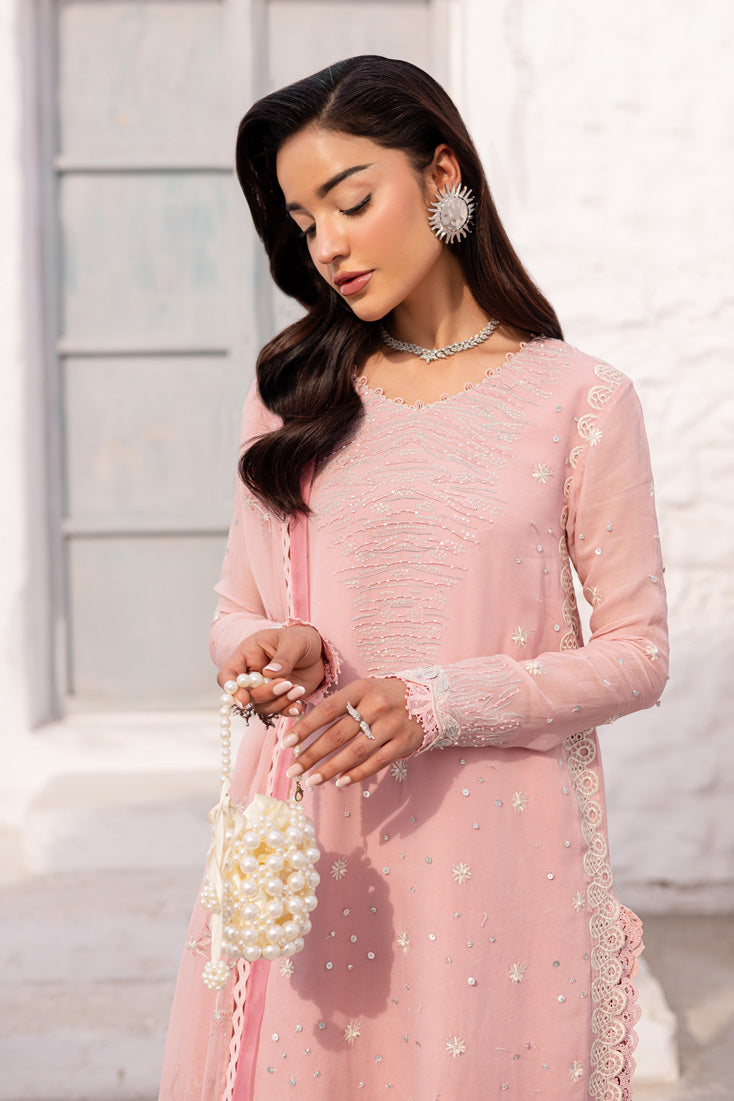 Marjjan | Elyna Lawn | CIYA MP-49 (PINK) - Official Marjjan stockist in UK - Sakeena London