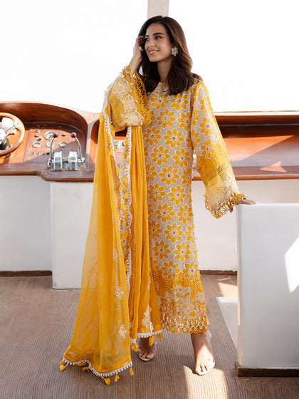 Parishay | Monaco Luxury Lawn 25 | MS-02 - Official Parishay stockist in UK - Sakeena London