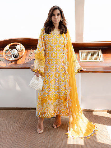 Parishay | Monaco Luxury Lawn 25 | MS-02 - Official Parishay stockist in UK - Sakeena London