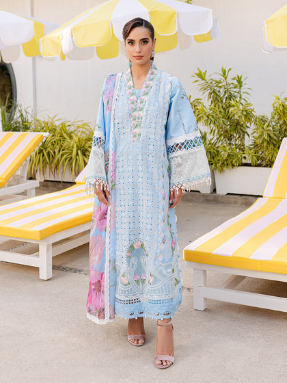 Parishay | Monaco Luxury Lawn 25 | MS-10 - Official Parishay stockist in UK - Sakeena London