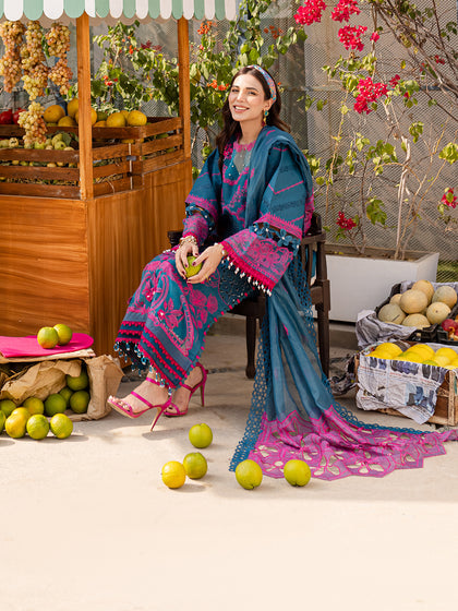 Parishay | Monaco Luxury Lawn 25 | MS-11 - Official Parishay stockist in UK - Sakeena London