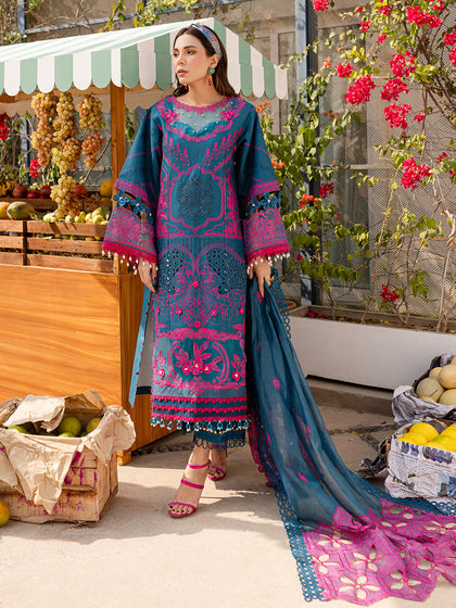 Parishay | Monaco Luxury Lawn 25 | MS-11 - Official Parishay stockist in UK - Sakeena London