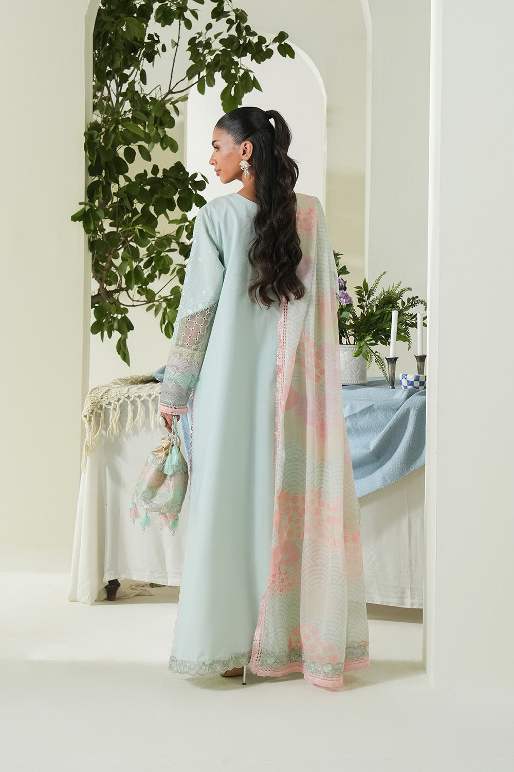 Maryum N Maria | Soiree Lawn |Soothing Sea - Official Maryam N Maria stockist in UK - Sakeena London